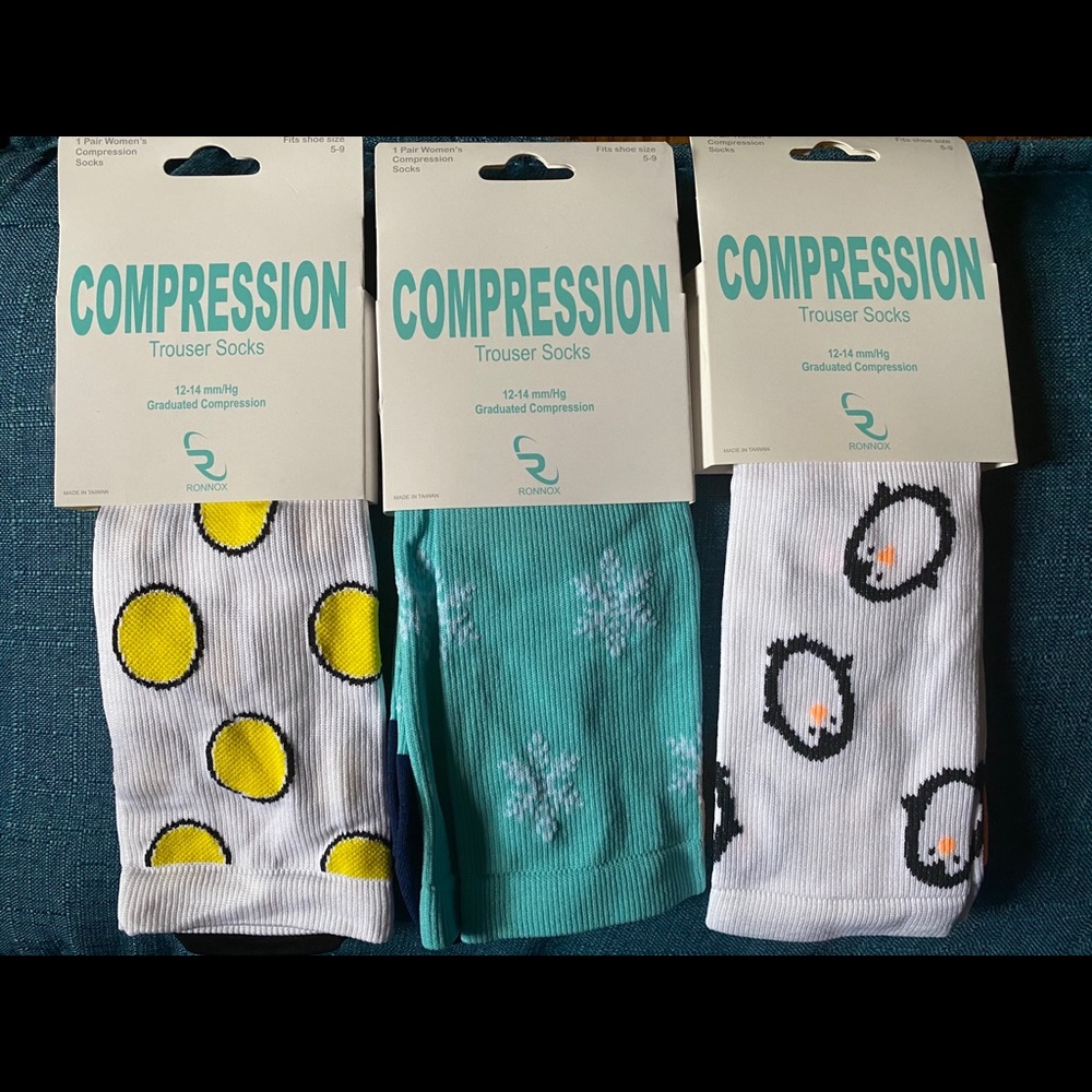 Compression trouser socks (fits shoe size 5-9)